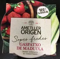 Mängden socker i Gaspatxo de maduixa