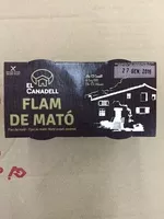 Mängden socker i Flam de mató