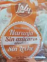 Mängden socker i Bizcochos de naranja sin azúcares añadidos, sin leche