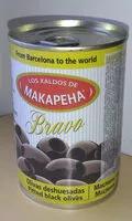 Mängden socker i Pitted black olives sterilized