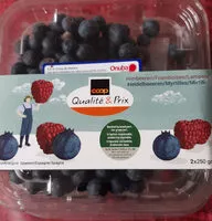Mängden socker i Framboises Myrtilles