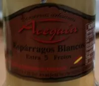 Mängden socker i Espárragos blancos extra 5 frutos