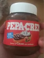 Mängden socker i Crema al cacao con avellanas