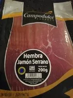 Mängden socker i Jamon serrano hembra