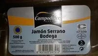 Mängden socker i Jambon Serrano Bodega