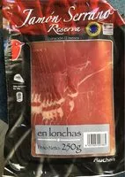 Mängden socker i Jamón serrano reserva