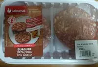 Mängden socker i Hamburguesa 100% pollo con queso