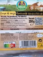 Mängden socker i Queso de oveja