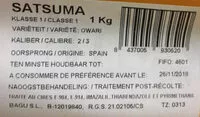 Mängden socker i Clèmentines