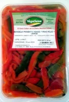 Mängden socker i Bandeja de pimiento asado tiras rojo y verde