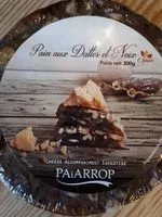 Mängden socker i Pain aux dattes et noix