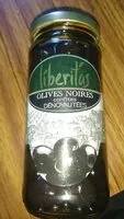 Mängden socker i Olives noires confites dénoyautées.