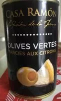 Mängden socker i Olives Vertes Farcies Aux Citrons