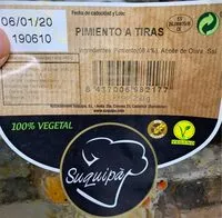 Mängden socker i Pimiento a tiras