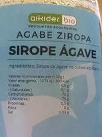 Mängden socker i Sirope de Agave