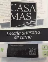 Mängden socker i LASAÑA ARTESANA DE CARNE RACIÓN