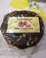 Mängden socker i Pan de dátiles con almendras