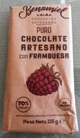 Mängden socker i Chocolate artesano con frambuesa