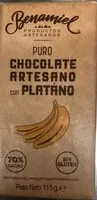 Mängden socker i Puro chocolate artesano con platano