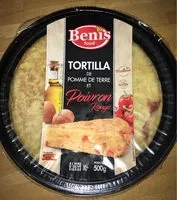 Mängden socker i Tortilla pomme de terre et poivron rouge