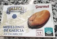 Mängden socker i Mejillones de Galicia en escabeche