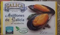 Mängden socker i Mejillones de Galicia en escabeche