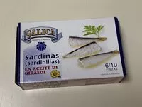 Mängden socker i Sardinillas en aceite de girasol