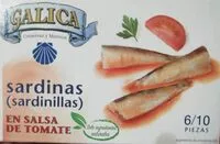 Mängden socker i Sardinas en tomate