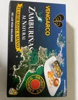 Mängden socker i Zamburiñas al natural