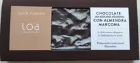 Mängden socker i Turrón de chocolate con almendra marcona