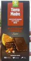 Mängden socker i Tierra madre, chocolate negro 55% cacao con almendras y naranja