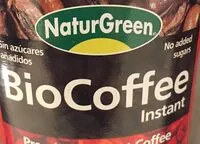 Mängden socker i Biocoffee café soluble instantáneo tarro