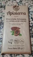 Mängden socker i Chocolate artesano con semilla de cacao