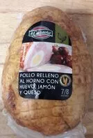 Mängden socker i Pollo relleno al horno con huevo, jamón y queso