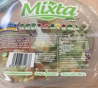 Mängden socker i Ensalada mixta