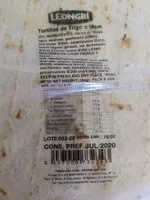 Mängden socker i Tortillas de trigo
