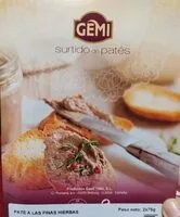 Mängden socker i Surtido de patés