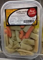 Mängden socker i Judía verde y zanahoria