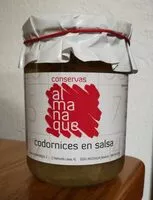 Mängden socker i Codornices en salsa