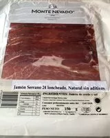 Mängden socker i Jamón Serrano 24 loncheado,Natural sin aditivos