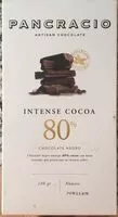Mängden socker i Chocolate negro intense cocoa 80%