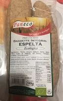Mängden socker i Baguette Integral Espelta precocida