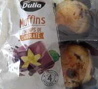 Mängden socker i Muffins con chips de chocolate
