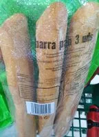 Mängden socker i 3 barras de pan