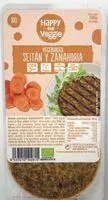Mängden socker i Happy bio vegurger seitan-zanahoria