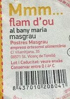 Mängden socker i Flan de huevo al baño maría