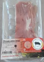 Mängden socker i Chiffonnade de jambon Serrano