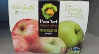 Mängden socker i Compota de manzana 100% fruta pack 4 tarrinas 100 g