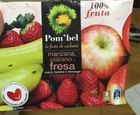 Mängden socker i Compota de manzana, plátano y fresa