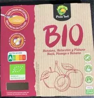 Mängden socker i Puré de fruta manzana melocotón y plátano